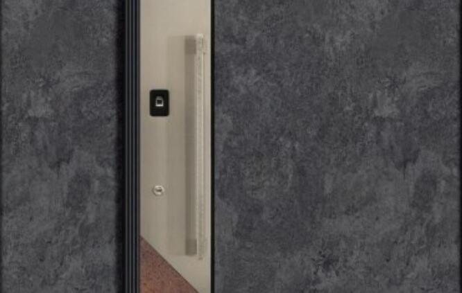 高档岩板铸铝门门面
